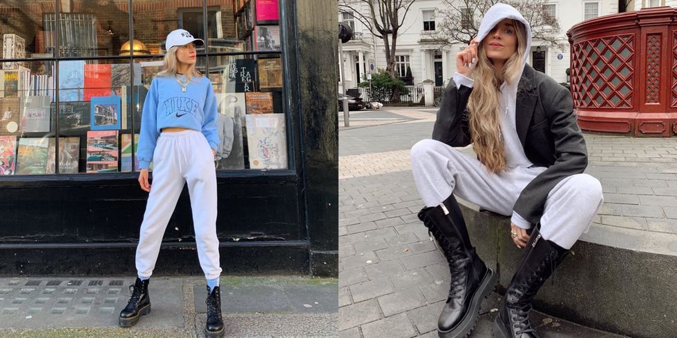 IG潮人最近都疯的灰棉裤穿搭!用居家运动裤穿出慵懒时髦感