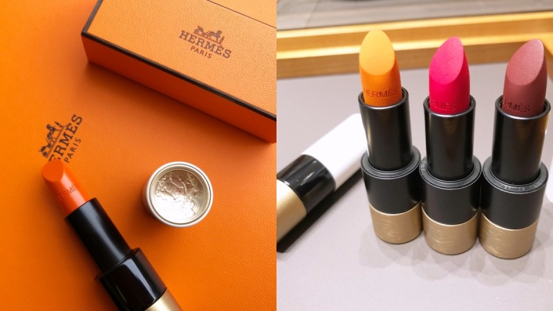 爱马仕Hermès 真的推出口红了!第一波共24色、撞色外壳超缤纷